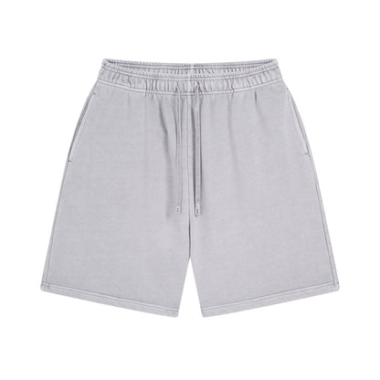 Washed Bi Pattern Dyed Vintage Terry Men's Sports Pure Cotton Shorts