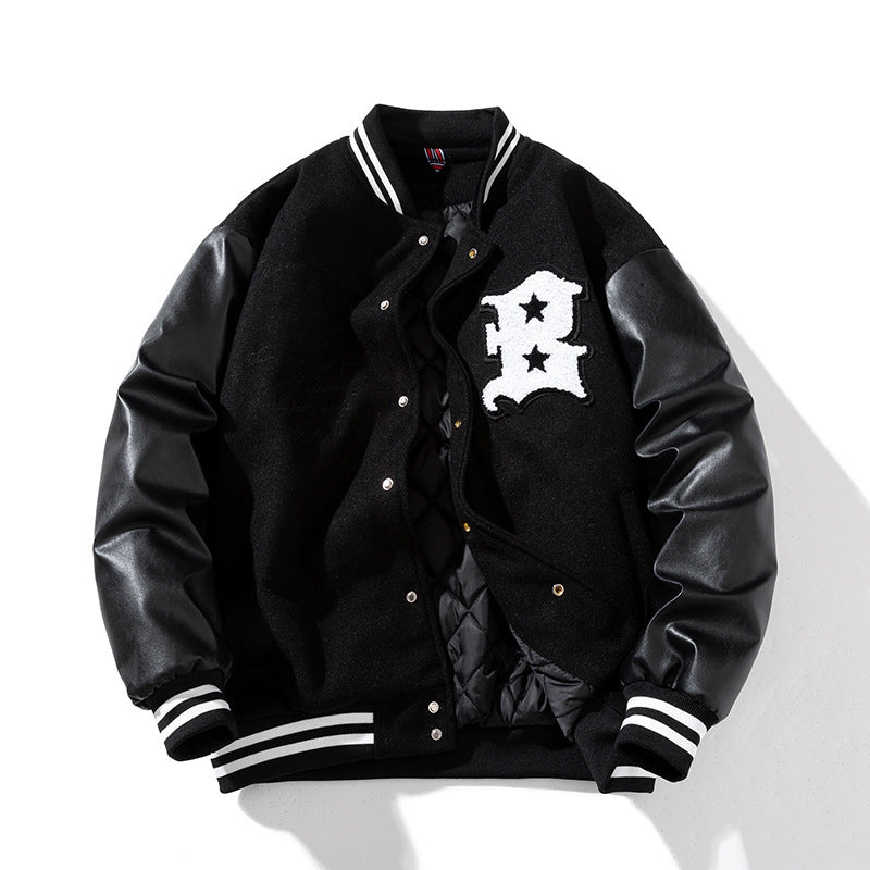 Autumn And Winter Bomber Jacket Cotton Padded Thickened Cotton-padded Coat