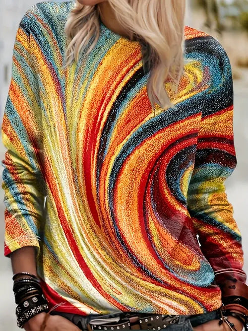 Fashion Casual Printed Long Sleeve Women