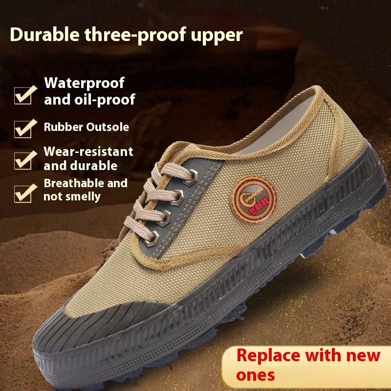 Yellow Glue Outdoor Mountaineering Three-proof Camouflage Shoes