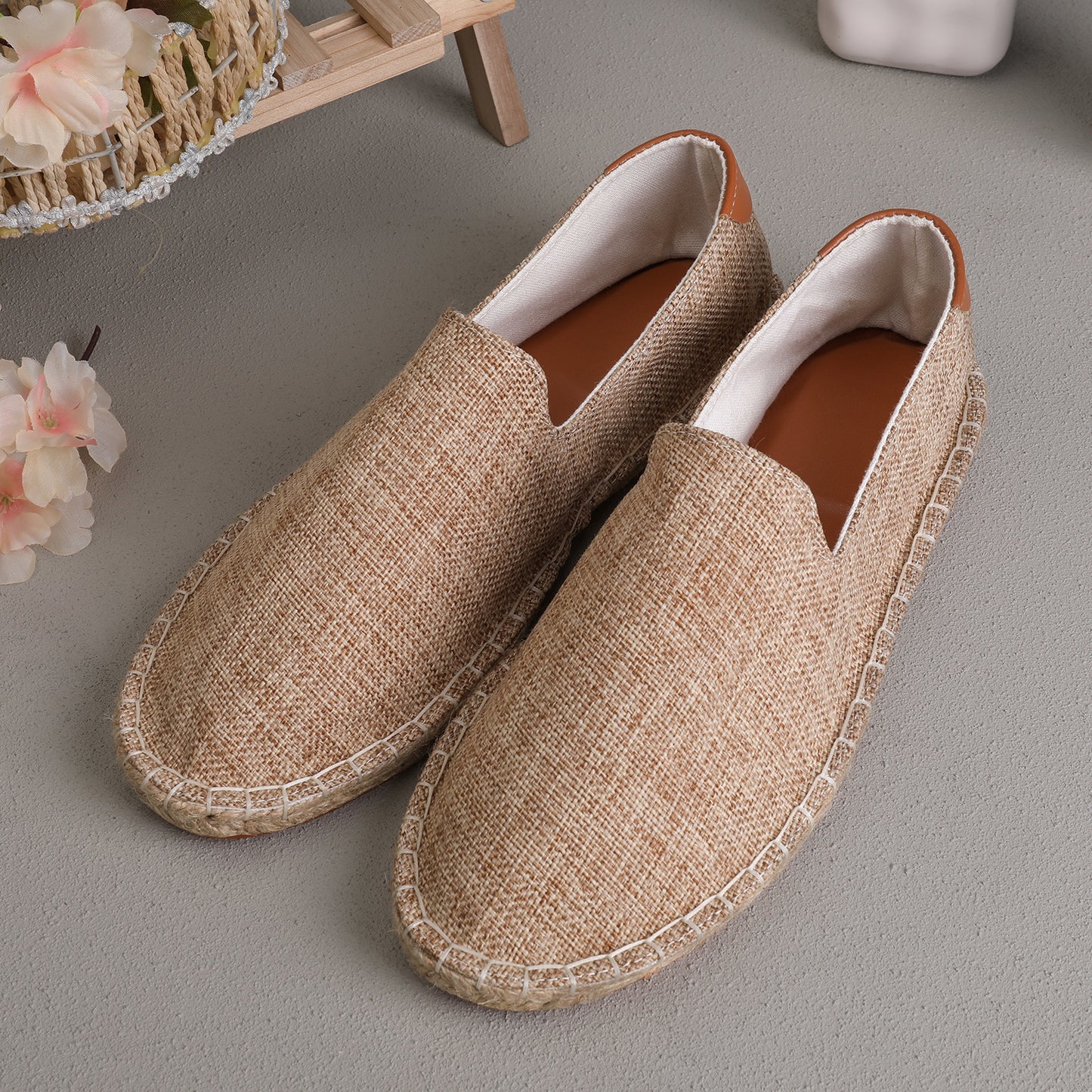Sweat-absorbent Breathable Lazy Cloth Shoes Loafers Men