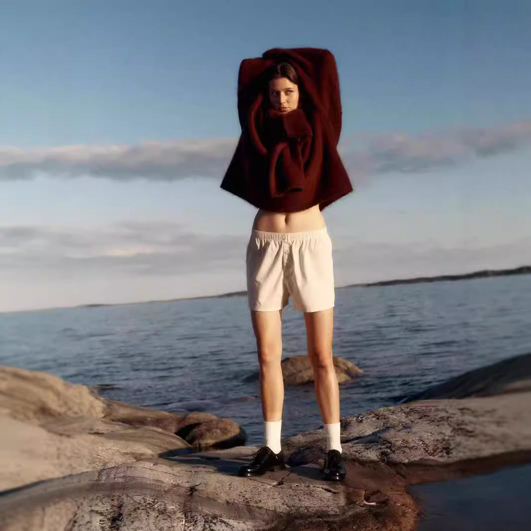 Autumn And Winter New Casual Laid-back Style Knitted Top