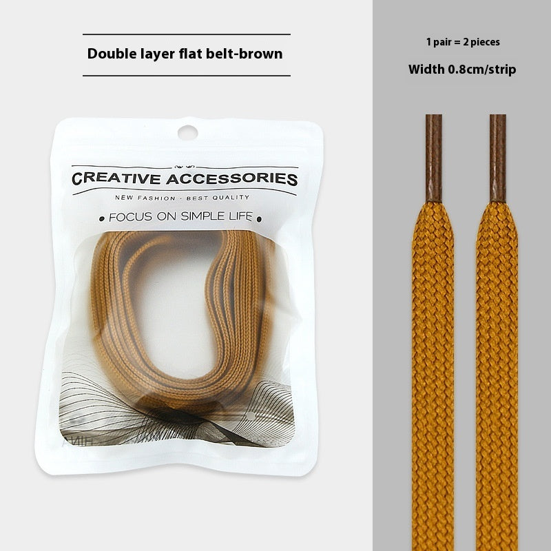 White Shoes Colorful Bandlet Shoelaces