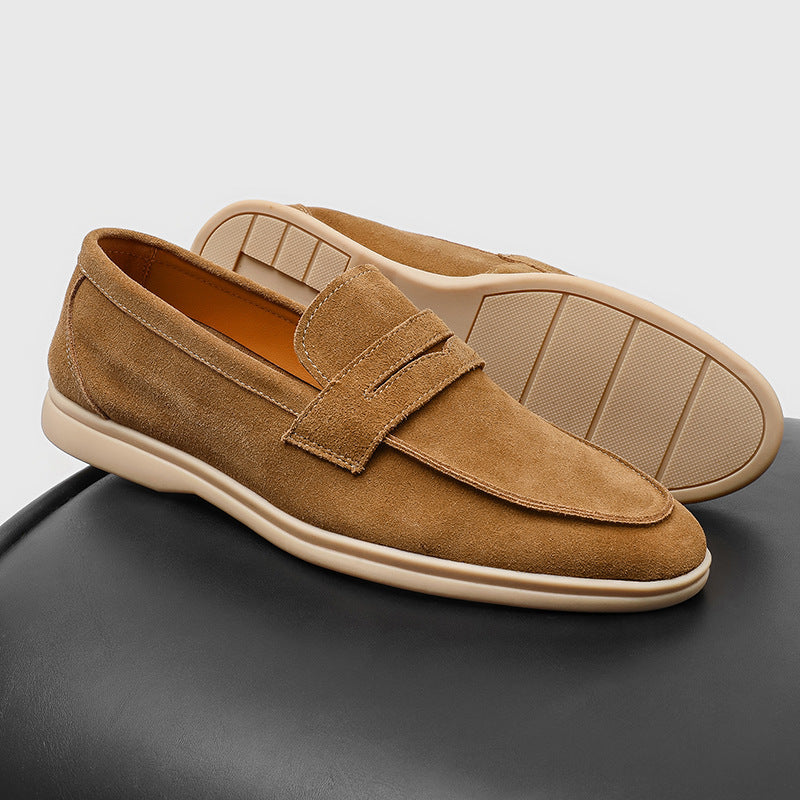 Gommino Suede Men's Soft Bottom Slip-on Casual Shoes