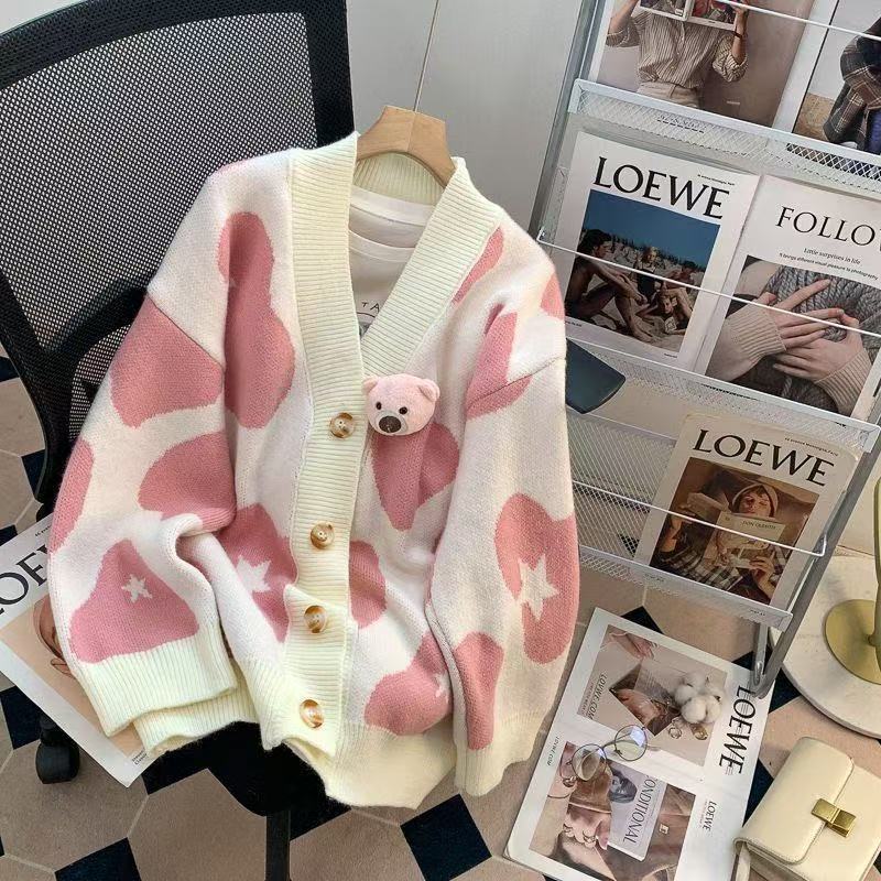 Loose And Lazy Style New Flab Hiding Knitwear Sweater