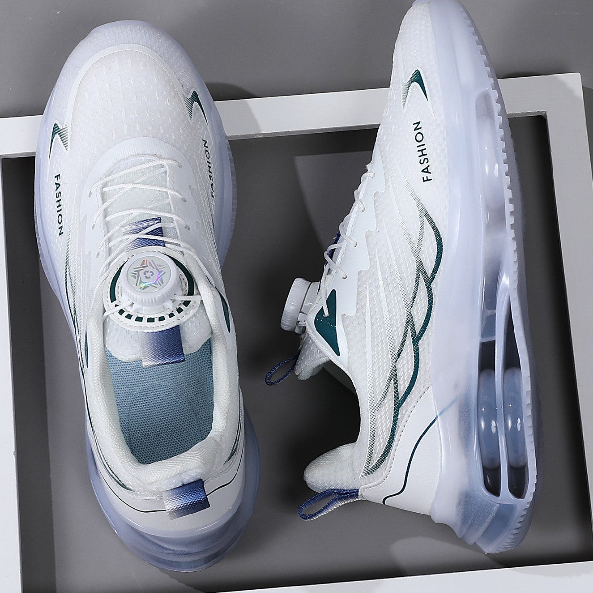 Rotating Button Youth Sports Running Casual Shoes