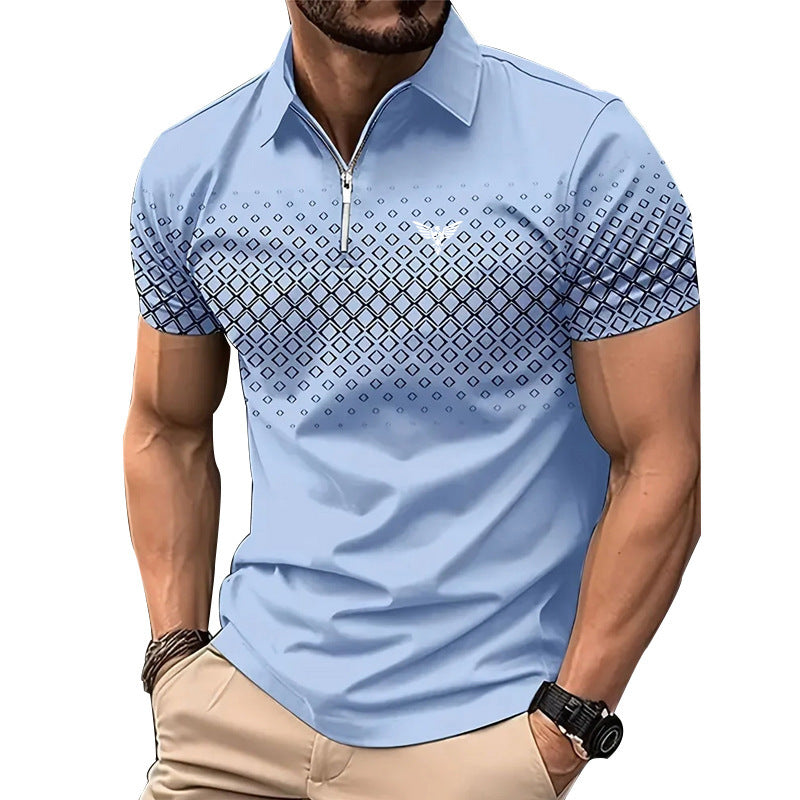 Men's Personality Summer Fashion Sports Short Sleeve
