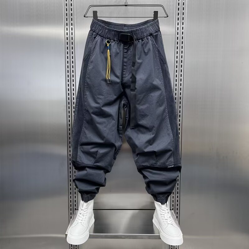 Men's Sports Pants Spring And Autumn Korean Style Workwear Ankle-tied