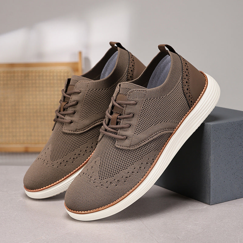 Outdoor Fly Woven Mesh Hiking Versatile Men's Casual Shoes