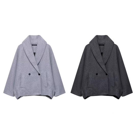 Double Breasted Double Breasted Mid-length Woolen Coat
