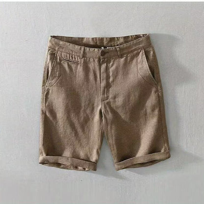 Men's Casual Solid Color Fifth Pants Breathable Shorts