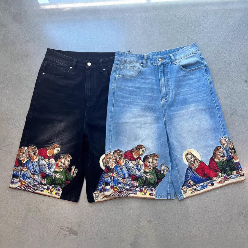 Jesus Printed Back Pocket Men
