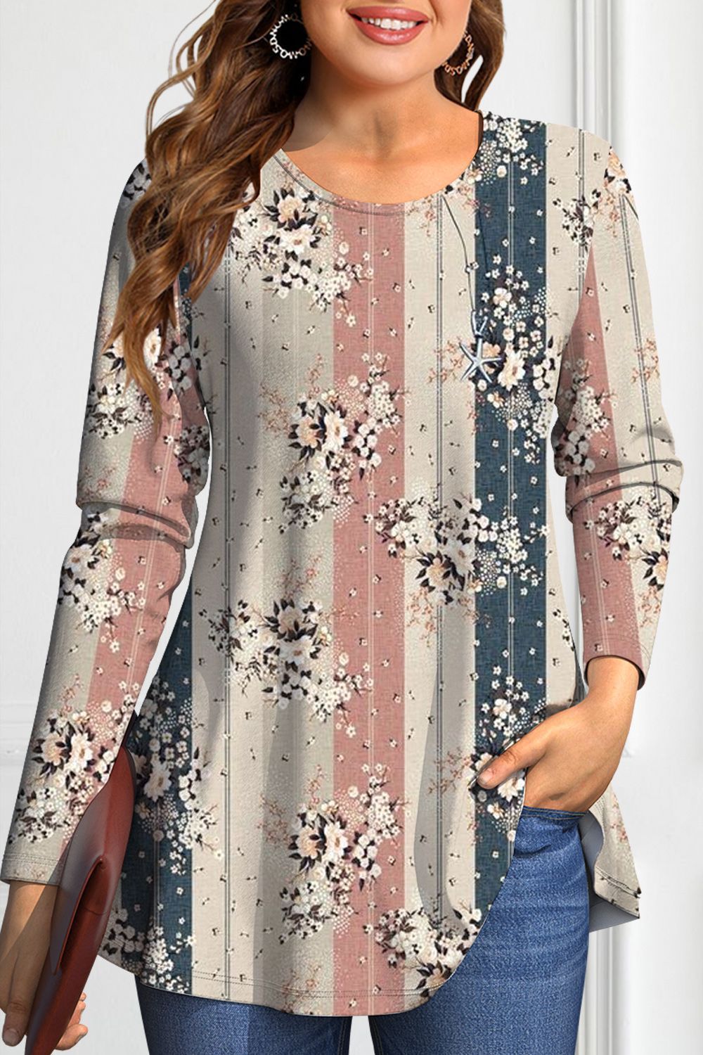 T-shirt Hip Hop Series Printed Women's Street Long Sleeve