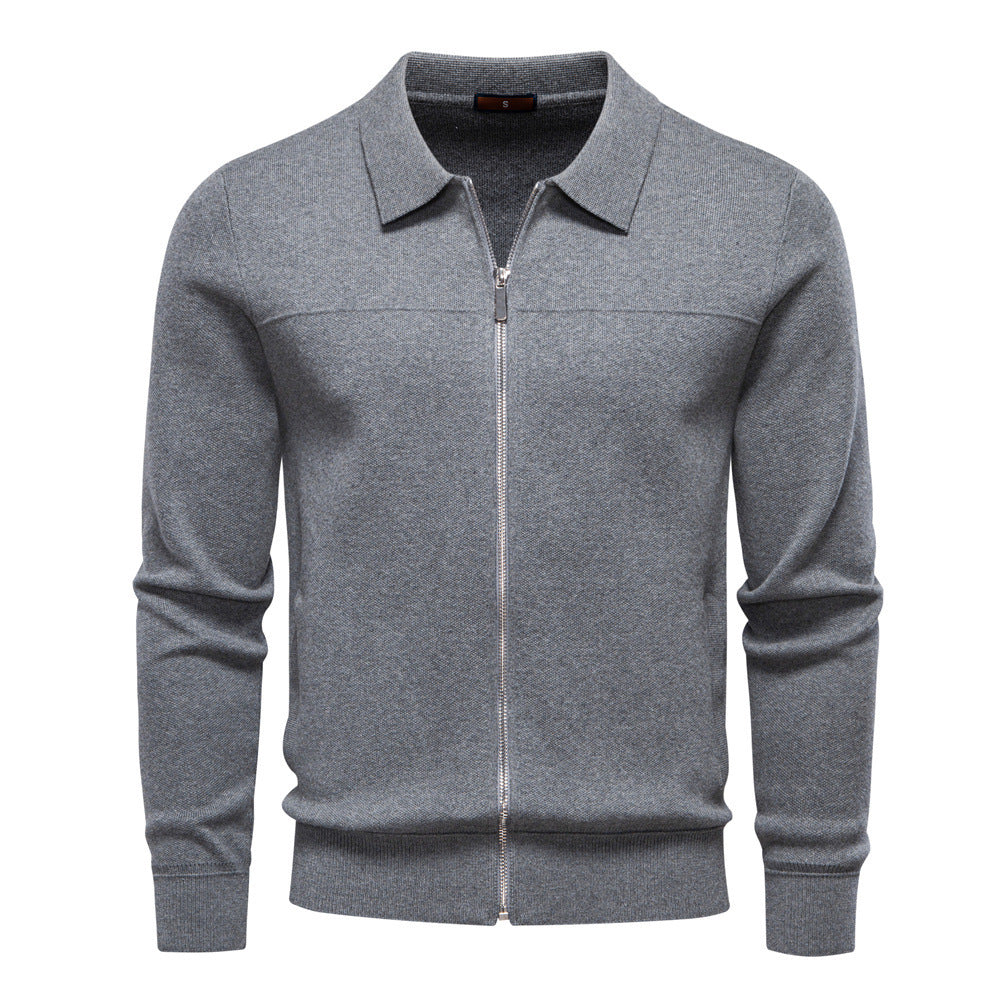 Cardigan Men's Zipper Business Casual Jacket