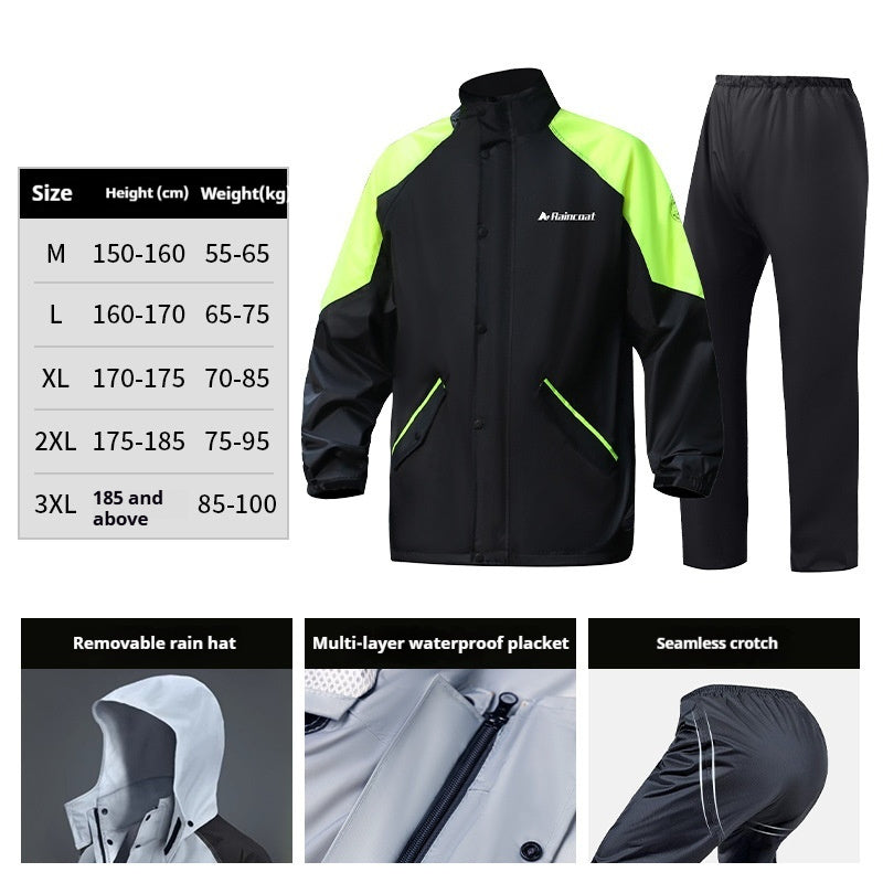 Men's Take-out Rider Adult Motorcycle Rainproof Riding Motorcycle Raincoat