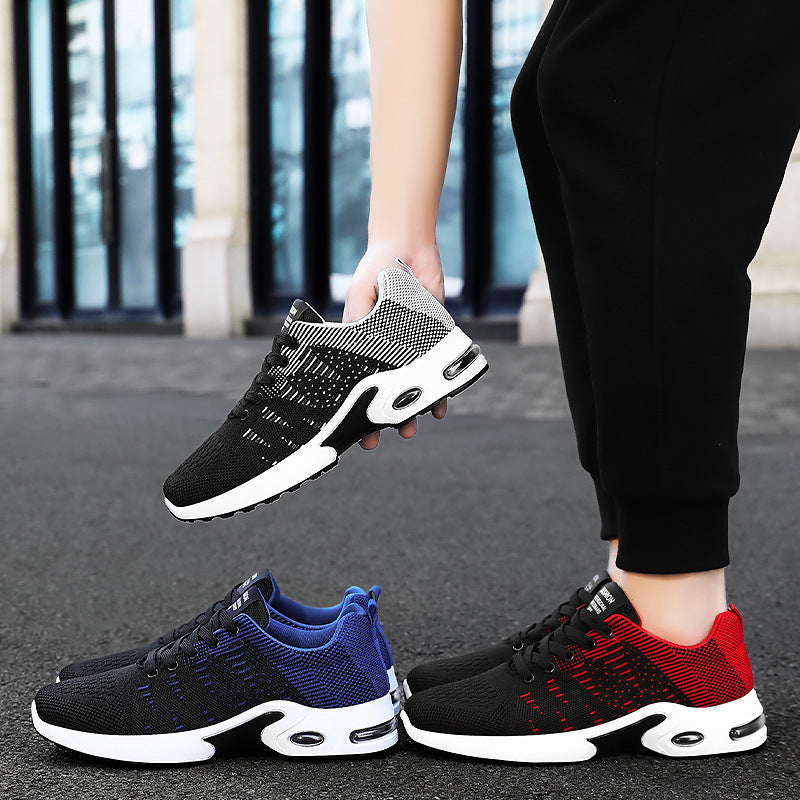 Men's Flyknit Mesh Breathable Casual Soft Sole Sneakers