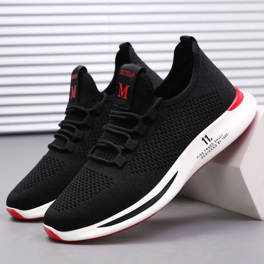 Casual Mesh Sports Men's Shoes Breathable Soft Bottom Wild Deodorant Light