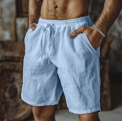Men's Fashion Solid Color Casual Beach Shorts