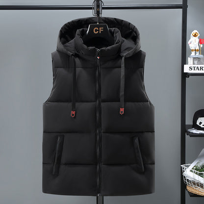 Warm Thickened Solid Color Vest For Men
