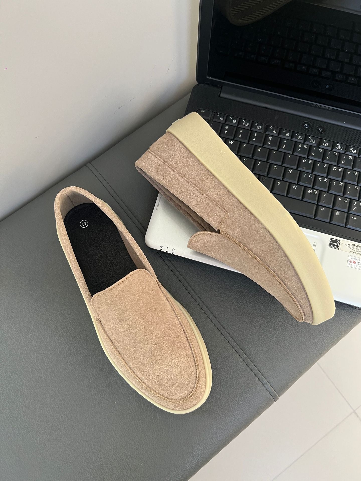 Suede Trendy One Pedal Loafers Casual Men's Shoes