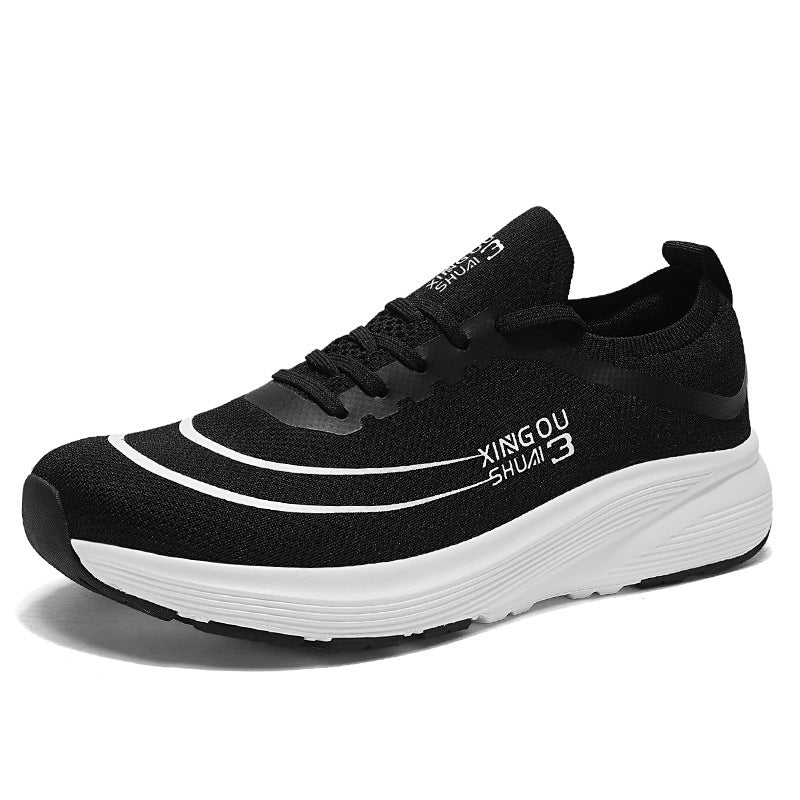 Wide Sole Flyknit Mesh Shoes Sports