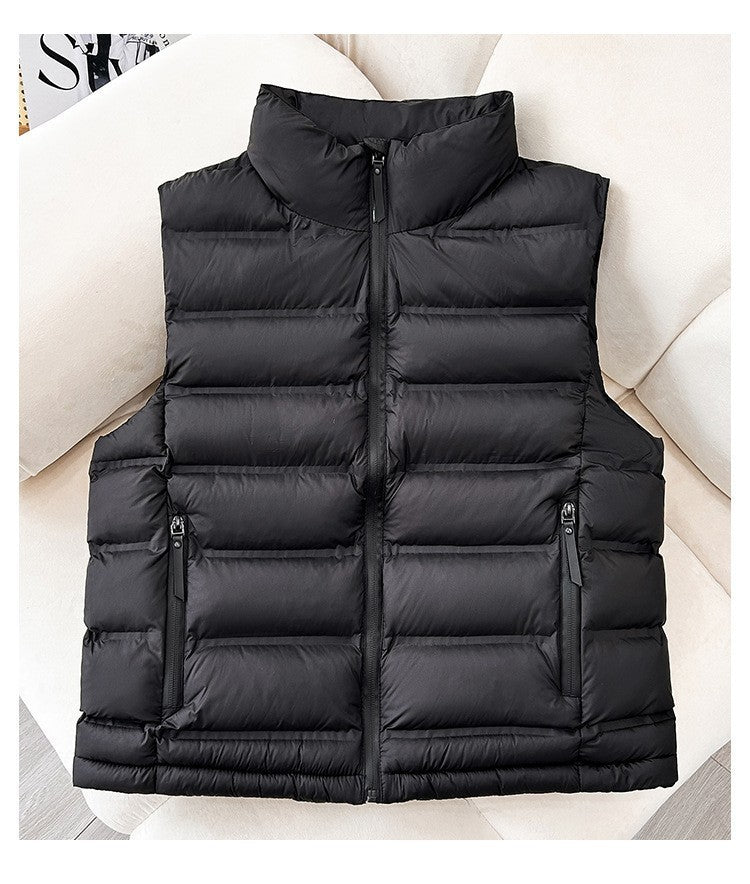 Down Cotton Lightweight Short Vest Autumn And Winter