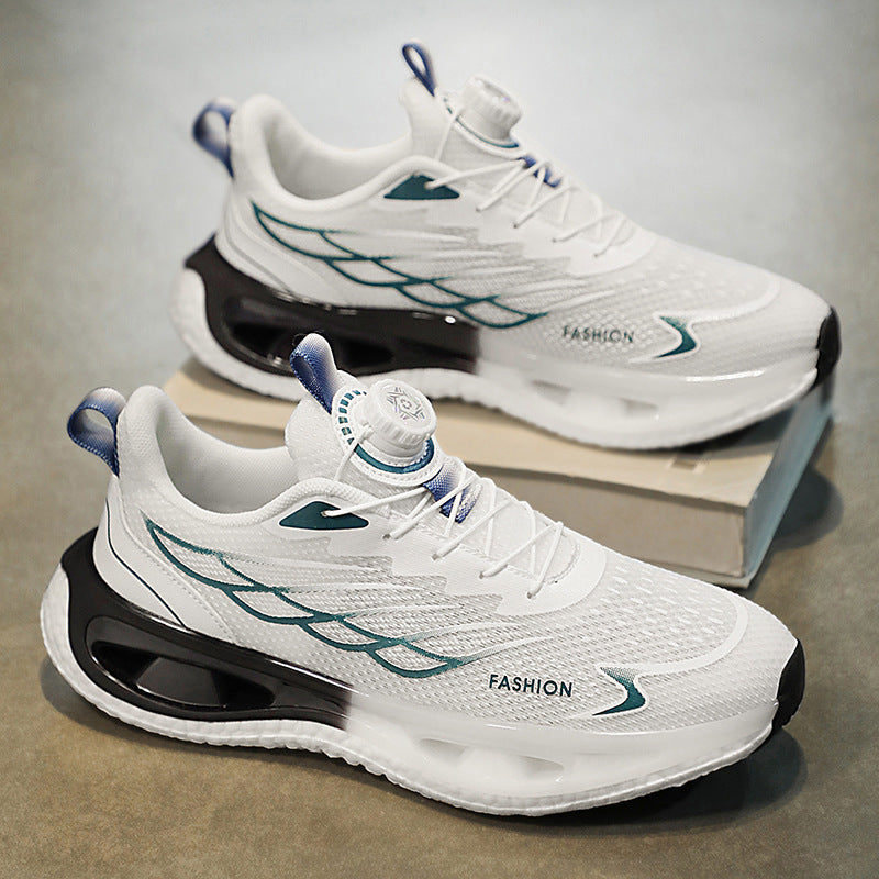 Shock Absorption Rotating Youth Button Sneaker