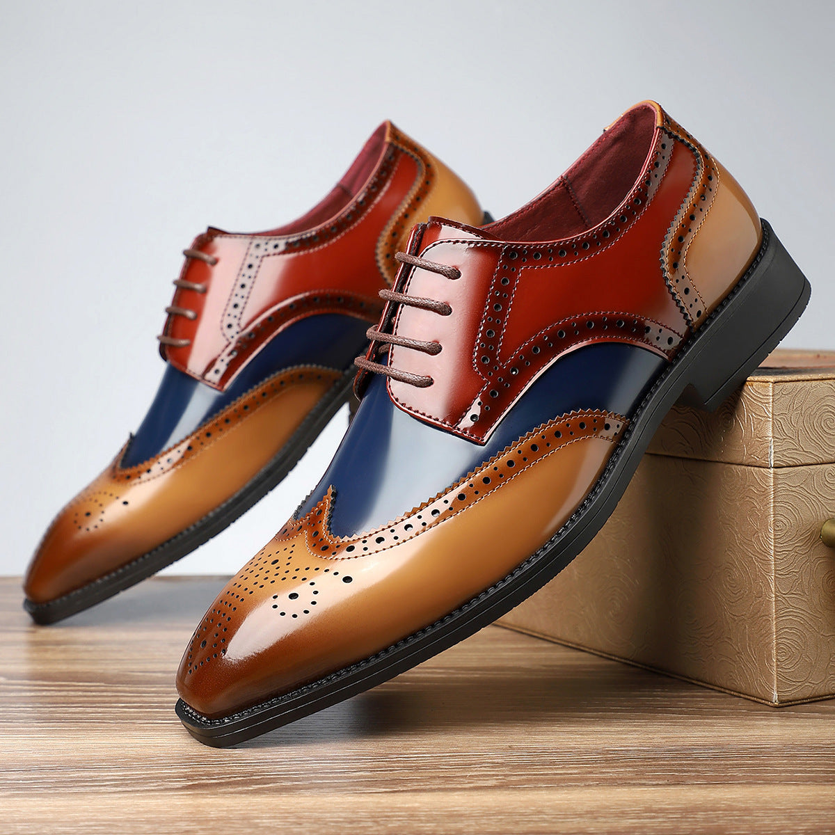 Retro British Style Practical All-match Leather Shoes