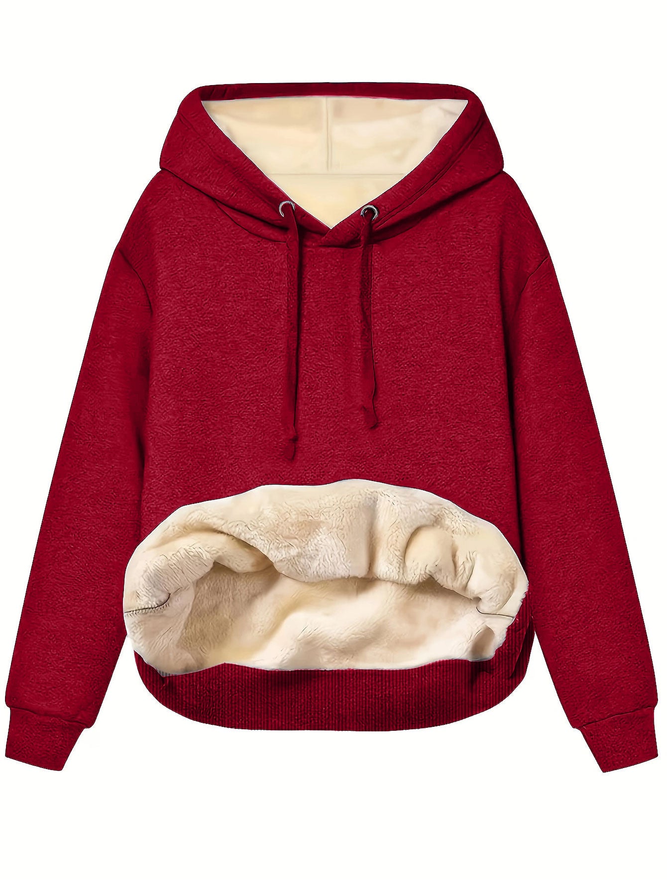 Fashionable All-match Women's Warm Pocket Hooded Sweater