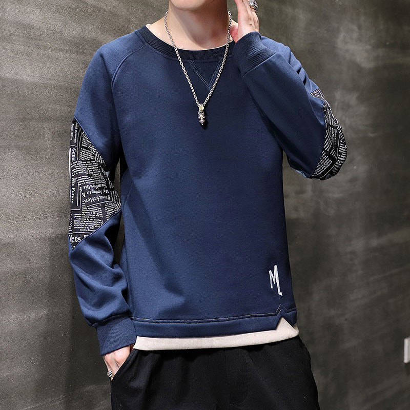 Men's Korean-style Trendy Handsome Loose Top Wear Middle School Casual Sweatshirt