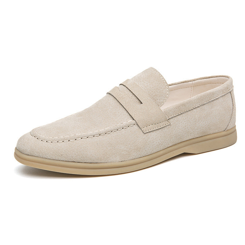 Men's Shoes Fashion Slip-on Plus Size Casual Leather Shoes