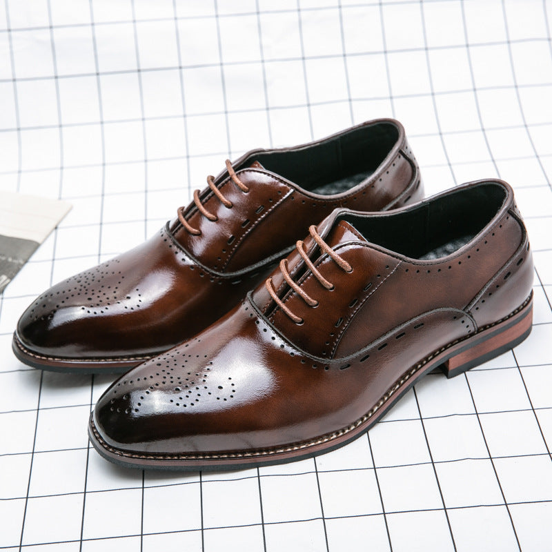 Fashion Men's Business Formal Wear Leather Shoes