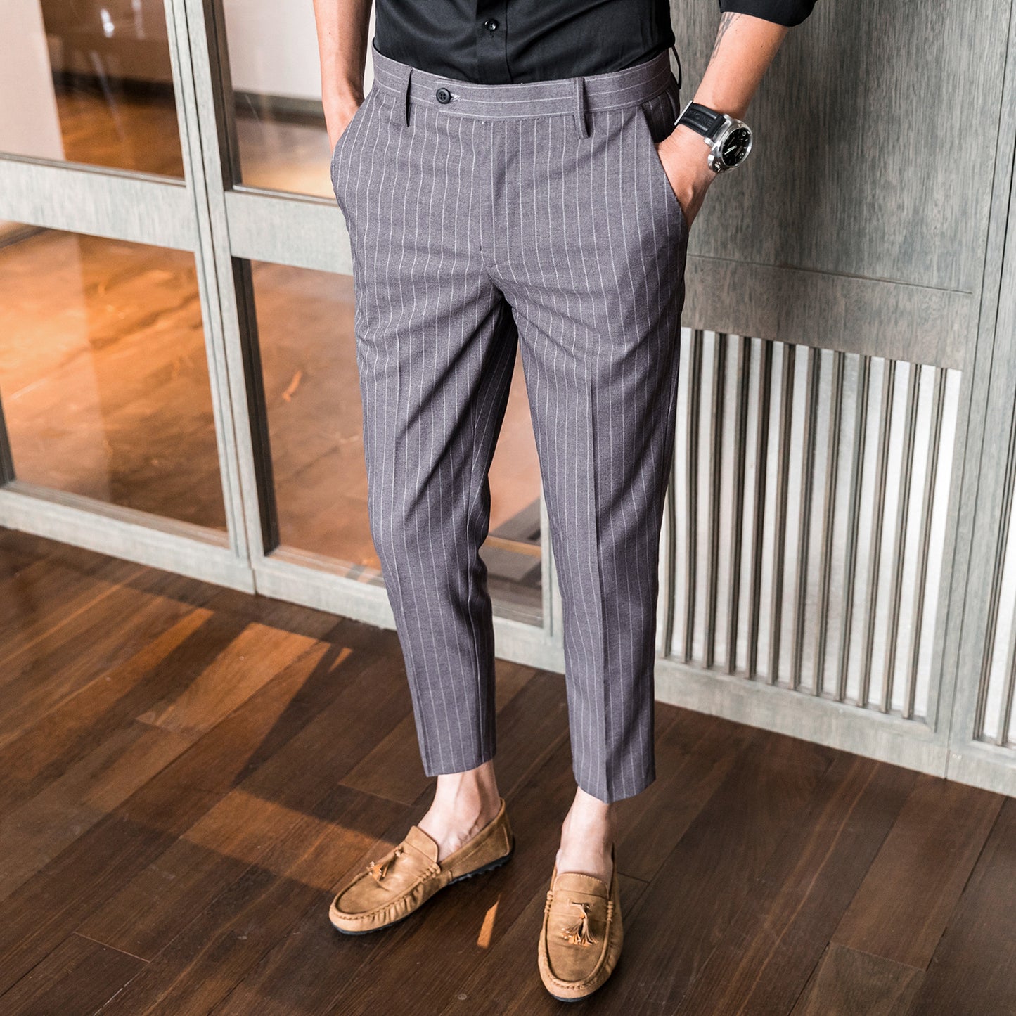 Slim-fit Korean-style Youth Business Suit Pants