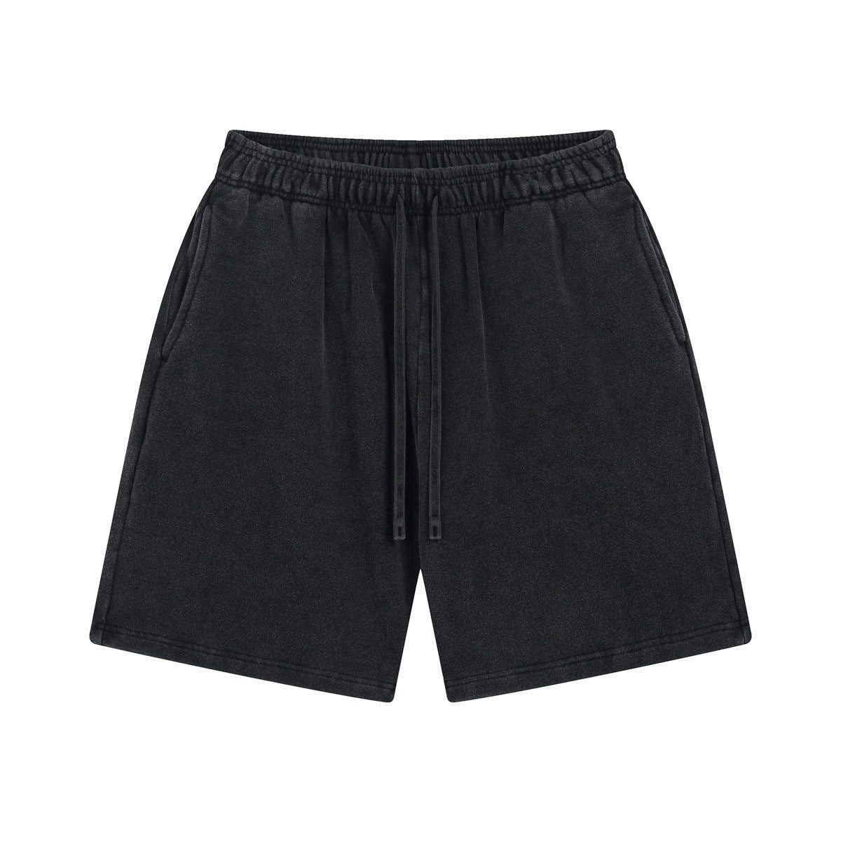 Washed Bi Pattern Dyed Vintage Terry Men's Sports Pure Cotton Shorts